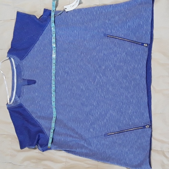 CALVIN KLEIN WOMEN'S 2X PERFORMANCE 2 TONE PURPLE TOP - Picture 3 of 8